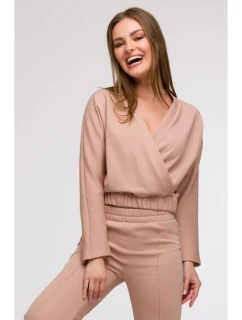 model 21047166 Zavinovací mikina mocca - BeWear