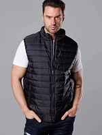 Pánska prešívaná košeľa bez rukávov čierna (8MY77-1)