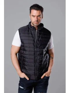 Černá pánská prošívaná vesta model 18347890 - J.STYLE