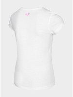 Dievčenské tričko HJL22-JTSD008-10S biele - 4F