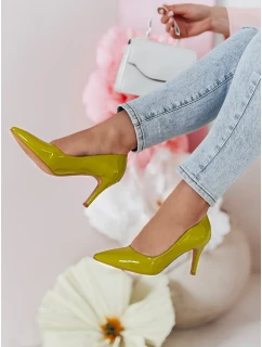 Dámské boty na podpatku zelené Dstreet model 21984564 - FashionStreet