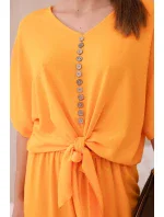 Súprava blúzky a nohavíc jasne oranžová