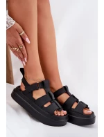 Dámské Sandály Na Platformě Černé model 21696282 - Boto