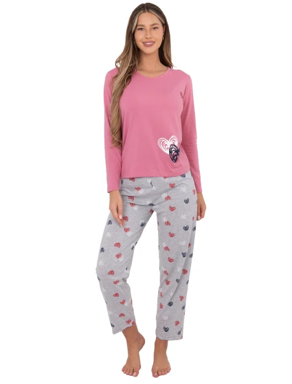 Piżama DU PI FP model 21800498 różowy - FPrice Piżama DU PI FP model 21800498 różowy - FPrice