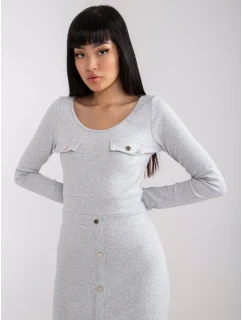 Šaty RV SK 7437.67 svetlo šedá