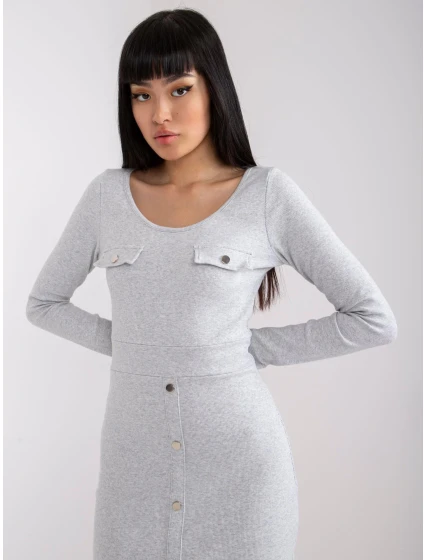 Šaty RV SK 7437.67 svetlo šedá