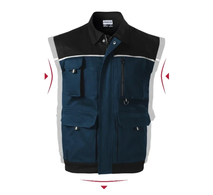 Woody pánska pracovná vesta námornícka modrá