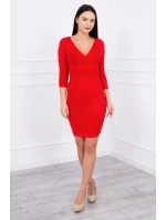 Tehotenské šaty 8317 červené - Kesi