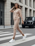 Dámska tmavobéžová tepláková súprava MIGEL FashionStreet AY1086