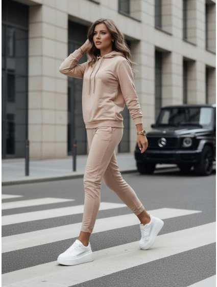 Dámska tmavobéžová tepláková súprava MIGEL FashionStreet AY1086