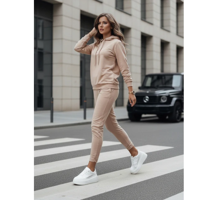 Dámska tmavobéžová tepláková súprava MIGEL FashionStreet AY1086
