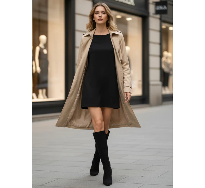 Dámské semišové kozačky černé Dstreet model 21995727 - FashionStreet