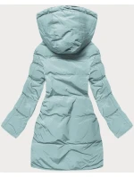 Dámska prešívaná zimná bunda v mätovej farbe (2m-963) Dámska prešívaná zimná bunda v mätovej farbe (2m-963)