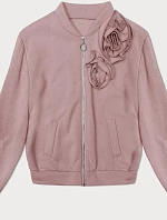 Pletená blúzka s ružovými ružami (16023)