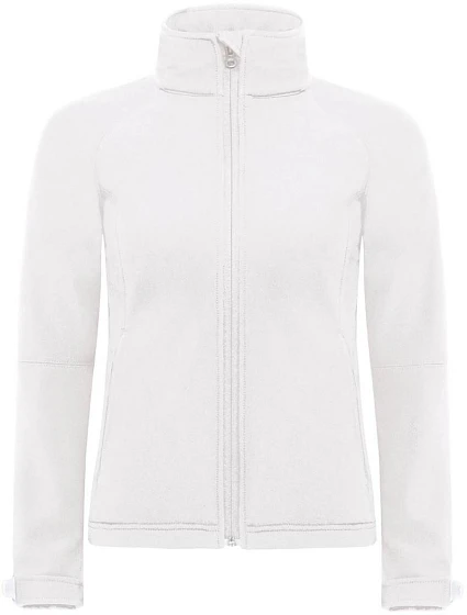 B&C Hooded Softshell /women Dámská 3-vrstvá softshellová bunda s kapucí model 22482927 white B&C Hooded Softshell /women Dámská 3-vrstvá softshellová bunda s kapucí model 22482927 white