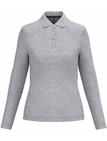 K 244 Dámské piqué polo s dlouhým rukávem model 22507045 oxford grey - Kariban K 244 Dámské piqué polo s dlouhým rukávem model 22507045 oxford grey - Kariban