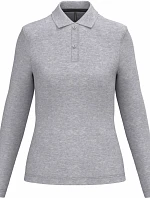 Kariban K 244 Dámske polo tričko s dlhým rukávom z piké 20.K244 oxford grey