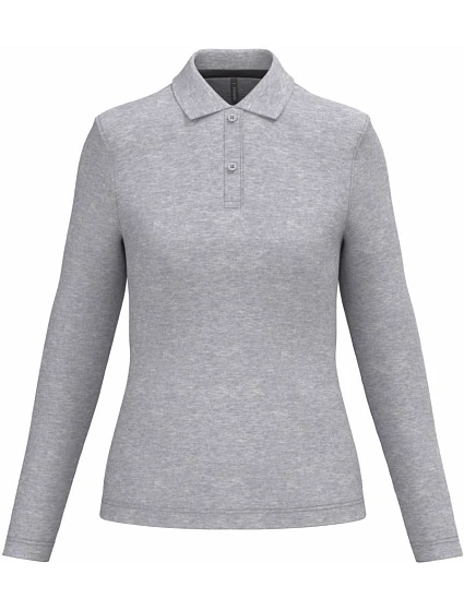 Kariban K 244 Dámske polo tričko s dlhým rukávom z piké 20.K244 oxford grey