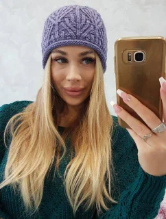Dámská čepice fialová model 18750907 - K-Fashion