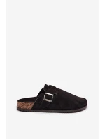 Dámské Pantofle Na Korkové Platformě Stříbrná Big Star Černé model 21705667 - Big Star Shoes