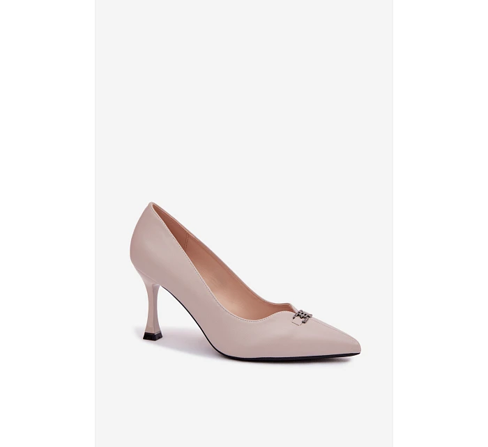 Lodičky Vinceza s ozdobným detailem Světle šedé