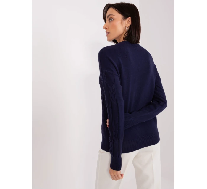 Sweter AT SW model 19040895 granatowy - FPrice