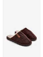 Pánske chlpaté papuče - čokoládové Darielle Pánske chlpaté papuče - čokoládové Darielle