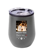 Personalizovaný cestovný termohrnček „BOWL“ s motívom prehrávača Personalizovaný cestovný termohrnček „BOWL“ s motívom prehrávača