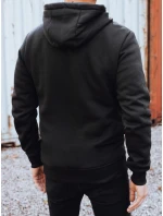 Pánská zateplená mikina s kapucí černá Dstreet model 21992989 - FashionStreet