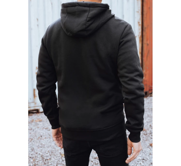Pánská zateplená mikina s kapucí černá Dstreet model 21992989 - FashionStreet