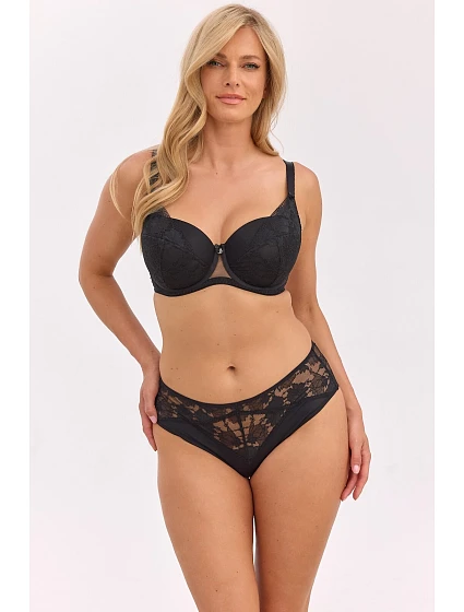 Nohavičky Gaia GFB 1359 Elodie, brazílsky strih, čierne, veľkosti S–2XL Nohavičky Gaia GFB 1359 Elodie, brazílsky strih, čierne, veľkosti S–2XL
