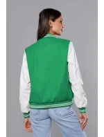 Zelená dámská baseballová bunda model 18141042 - J.STYLE Zelená dámská baseballová bunda model 18141042 - J.STYLE
