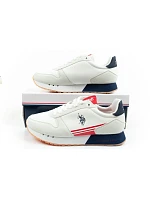 U.S. Polo model 22115504 sportovní boty tenisky pánské módní pohodlné bílé