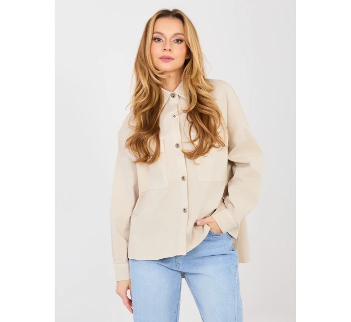 Koszula IT KS model 21944672 beżowy - FPrice Koszula IT KS model 21944672 beżowy - FPrice