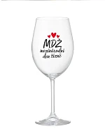 MEZINÁRODNÍ DEN ŽÍZNĚ - čirá sklenice na víno 350 ml