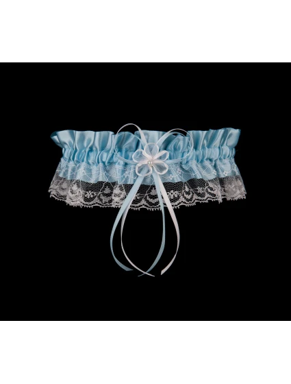 Podväzok PW-30 biely a modrý - Julimex