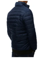 Pánska prechodná bunda prešívaná tmavomodrá TX2822