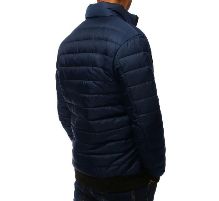 Pánska prechodná bunda prešívaná tmavomodrá TX2822