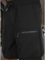 Pánske textilné bojové šortky čierne FashionStreet SX2506