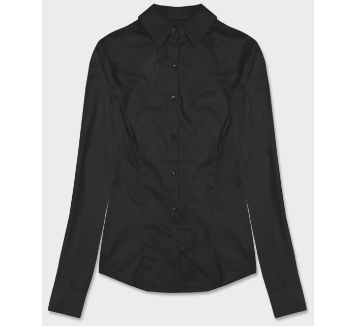 Klasická čierna dámska košeľa (HH039-1)