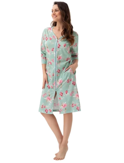 Dámsky župan 392 green extra plus - Luna