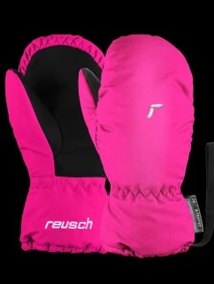 Detské lyžiarske rukavice Reusch Olly R-TEX® XT Mitten so zapínaním na suchý zips s jedným prstom a vodotesnou izoláciou, ružové (61/85/588/3350)