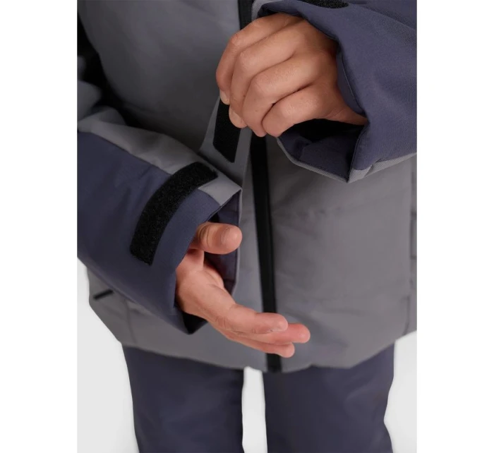 Chlapčenská lyžiarska bunda 5000 s membránou 4F 4FJRAW25TTJAM1064-22S