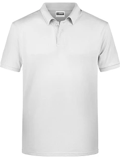 Daiber 8010 Pánske polo tričko z bio bavlny 02.8010 biele