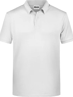 Daiber 8010 Pánske polo tričko z bio bavlny 02.8010 biele