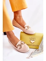 Damskie Zamszowe Mokasyny Z Ozdobą Beżowe Reality