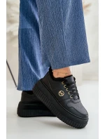 Sneakersy Sportovní Obuv Dámská Zateplená Na Masivní Podešvi Černé model 21668413 - Boto