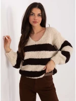 Sweter MI SW model 21776397 beżowy - FPrice Sweter MI SW model 21776397 beżowy - FPrice