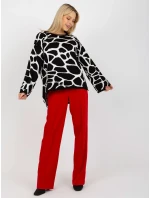 Svetr RV SW model 17926495 bílá černá - FPrice