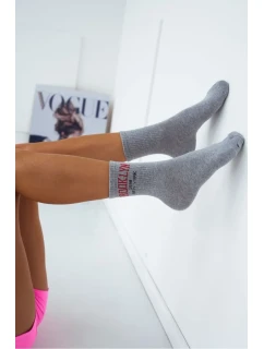 Dámske ponožky s nápisom Brooklyn Grey